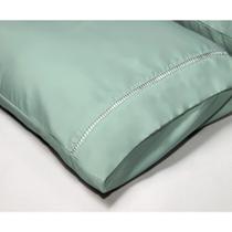 Kit Jogo Lençol Cama Box Casal Queen Solteiro e King Size 400 fios Micropercal 03 Peças Ponto Palito
