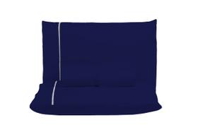 Kit jogo Lençol Casal 3 Peças 400 Fios Ponto Palito Conjunto Cama Box