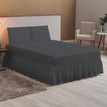 Kit Jogo Lençol Casal Queen com Elástico Decora para Cama Box + Fronhas Envelope - Roupa de Cama Completo Kit Jogo Lençol Casal Queen com Elástico Decora para Cama Box + Fronhas Envelope - Roupa de Cama Completo