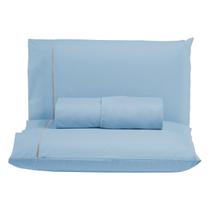 Kit Jogo Lençol Ponto Palito Super King 3 peças 300 Fios 100% Algodão