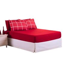 Kit Jogo Lençol Roupa Cama Casal Padrao 5 Pçs Elastico Fronha 200 Fios Toque Macio Luxo Simples Kit Jogo Lençol Roupa Cama Casal Padrao 5 Pçs Elastico Fronha 200 Fios Toque Macio Luxo Simples