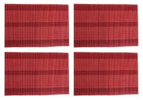 Kit Jogo Lugar Americano em Bambu 44x30 cm 4 peças Jolitex Kit Jogo Lugar Americano em Bambu 44x30 cm 4 peças Jolitex