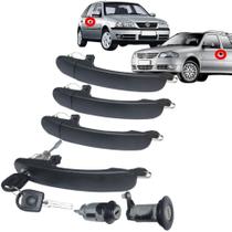 Kit Jogo Maçaneta Externa Porta + Cilindro Porta Malas + Cilindro Ignição para VW Volkswagen Gol / Parati - 4 Portas - G Kit Jogo Maçaneta Externa Porta + Cilindro Porta Malas + Cilindro Ignição para VW Volkswagen Gol / Parati - 4 Portas - G