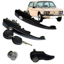 Kit Jogo Maçaneta Porta + Ignição + Porta Motor para Volkswagen VW Brasília / Variant II - 1978 a 1982 - Mesmo Segredo -