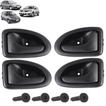 Kit Jogo Maçanetas com Parafusos Puxador Gatilho Portas Clio Scenic Megane