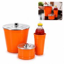 Kit Jogo Pia 3 Peças Lixeira Porta Detergente Esponja Pote Organizador Cozinha Area Gourmet Cesto De Lixo Com Tampa Lara Kit Jogo Pia 3 Peças Lixeira Porta Detergente Esponja Pote Organizador Cozinha Area Gourmet Cesto De Lixo Com Tampa Lara