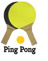 Kit Jogo Ping Pong Infantil com 2 Raquetes 1 bola tênis de mesa Esporte divertido Kit Jogo Ping Pong Infantil com 2 Raquetes 1 bola tênis de mesa Esporte divertido