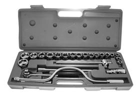 Kit Jogo Pito Chave Soquetes 25 Peças Catraca 1/2'' C/ Maleta
