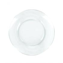 Kit Jogo Prato Fundo Sopa Transparente 10 Peças 22,5cm