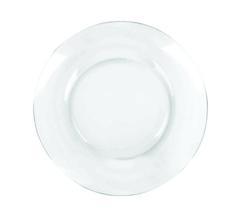 Kit Jogo Prato Fundo Sopa Transparente 12 Peças 22,5cm