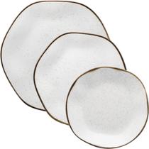 Kit Jogo Prato Raso Fundo Sobremesa 8 Pessoas 24Pçs Maresia Kit Jogo Prato Raso Fundo Sobremesa 8 Pessoas 24Pçs Maresia
