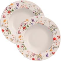 Kit Jogo Prato Raso Jantar 8 Pessoas 8pçs Ana Clara 27,5cm