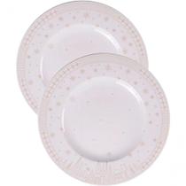 Kit Jogo Pratos Rasos Jantar 8 Pessoas 8pçs Capodanno 28cm