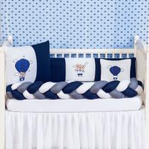 Kit Jogo Protetor Berço Balão Menina Menino 6 Peças Kit Jogo Protetor Berço Balão Menina Menino 6 Peças