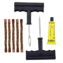 Kit Jogo Reparo De Pneus Conserto Remendos Macarrão Furado Com 8 Peças