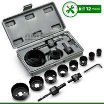 Kit Jogo Serra Copo 11 Peças 19mm Ao 64mm Para Madeira Snel