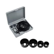 Kit Jogo Serra Copo 19 a 64mm Madeira Gesso Starfer 16 Peças