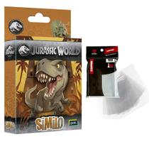 Kit Jogo Similo Jurassic World Cooperativo Dinossauro 100 Sleeve Copper Proteção