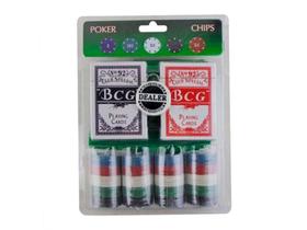 Kit Jogo Solapa De Poker 100 Fichas Numeradas - Imporiente