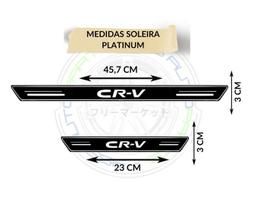 Kit Jogo Soleira Adesiva Platinum Honda CR-V - 8 peças