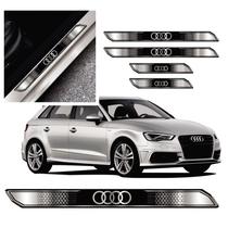 Kit jogo soleira protetor carro audi sport resinado