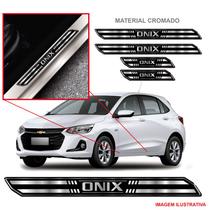 Kit jogo soleira protetor carro onix resinado