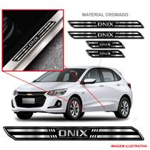 Kit jogo soleira protetor carro onix resinado