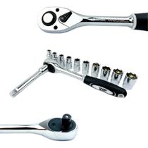 Kit Jogo Soquete Catraca E Extensor 1/2 12 Peças T10 A T21 Kit Jogo Soquete Catraca E Extensor 1/2 12 Peças T10 A T21