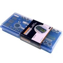 Kit Jogo Soquetes Ponta Bits Catraca + Jogo Chave Combinada