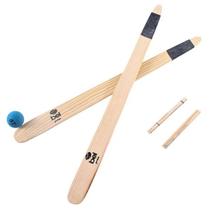 Kit Jogo Taco Betes Bel: 2 Tacos de Madeira + 2 Casinhas + 1 Bolinha Borracha