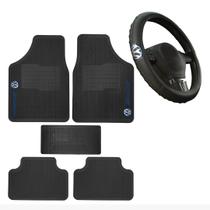 kit jogo tapete automotivo carro borracha capa de volante Volkswagen kit jogo tapete automotivo carro borracha capa de volante Volkswagen