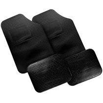 Kit Jogo Tapete Borracha 4 Peças Automotivo Carro Universal Todos Carros Preto