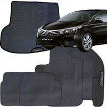 Kit Jogo Tapete Corolla 2015 a 2019 4 Peças + Tapete Porta Malas Emborrachado Carro Personalizado Kit Jogo Tapete Corolla 2015 a 2019 4 Peças + Tapete Porta Malas Emborrachado Carro Personalizado