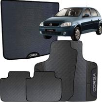 Kit Jogo Tapete Corsa hatch 2003 a 2009 4 Peças + Tapete Mala Emborrachado Automotivo Personalizado Kit Jogo Tapete Corsa hatch 2003 a 2009 4 Peças + Tapete Mala Emborrachado Automotivo Personalizado