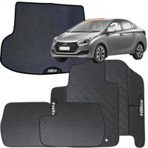 Kit Jogo Tapete Hb20 Sedan 2012 a 2025 4 Peças + Tapete Porta Malas Emborrachado Carro Personalizado Kit Jogo Tapete Hb20 Sedan 2012 a 2025 4 Peças + Tapete Porta Malas Emborrachado Carro Personalizado