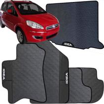 Kit Jogo Tapete Idea 2004 a 2017 4 Peças + Tapete Porta Malas Emborrachado Automotivo Personalizado Kit Jogo Tapete Idea 2004 a 2017 4 Peças + Tapete Porta Malas Emborrachado Automotivo Personalizado