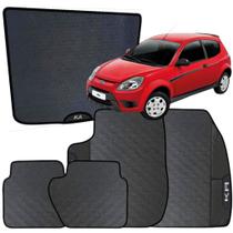 Kit Jogo Tapete Ka 2008 a 2011 4 Peças + Tapete Prota Malas Emborrachado Automotivo Personalizado Kit Jogo Tapete Ka 2008 a 2011 4 Peças + Tapete Prota Malas Emborrachado Automotivo Personalizado