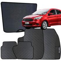Kit Jogo Tapete Ka Hathc 2014 a 2021 4 Peças + Tapete Prota Malas Emborrachado Carro Personalizado Kit Jogo Tapete Ka Hathc 2014 a 2021 4 Peças + Tapete Prota Malas Emborrachado Carro Personalizado