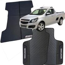 Kit Jogo Tapete Montanta 2011 a 2019 4 Peças + Tapete Caçamba Emborrachado Automotivo Personalizado Kit Jogo Tapete Montanta 2011 a 2019 4 Peças + Tapete Caçamba Emborrachado Automotivo Personalizado