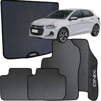 Kit Jogo Tapete Onix 2016 a 2020 4 Peças + Tapete Porta Malas Emborrachado Automotivo Personalizado Kit Jogo Tapete Onix 2016 a 2020 4 Peças + Tapete Porta Malas Emborrachado Automotivo Personalizado