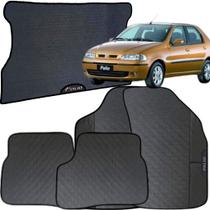 Kit Jogo Tapete Palio 2001 a 2005 4 Peças + Tapete Porta Malas Emborrachado Automotivo Personalizado