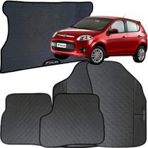 Kit Jogo Tapete Palio 2014 a 2023 4 Peças + Tapete Porta Malas Emborrachado Automotivo Personalizado
