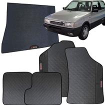 Kit Jogo Tapete Uno 1991 a 2004 4 Peças + Tapete Porta Malas Emborrachado Automotivo Personalizado Kit Jogo Tapete Uno 1991 a 2004 4 Peças + Tapete Porta Malas Emborrachado Automotivo Personalizado