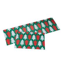 Kit Jogo Tapetes Passadeira Sala Quarto Cozinha 2 Peças Antiderrapante Emborrachado Natalino Arvore Natal