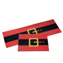 Kit Jogo Tapetes Sala Quarto Cozinha Passadeira 2 Peças Antiderrapante Natalina Cinto Papai Noel Vermelho Kit Jogo Tapetes Sala Quarto Cozinha Passadeira 2 Peças Antiderrapante Natalina Cinto Papai Noel Vermelho