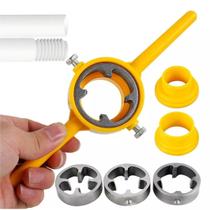 Kit Jogo Tarracha Para Canos Tubos De Pvc 1/2 A 1 Pol. 6 Pçs Kit Jogo Tarracha Para Canos Tubos De Pvc 1/2 A 1 Pol. 6 Pçs