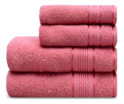 Kit Jogo Toalha De Banho 4 Pçs Incluindo 2 Banho E 2 Rosto