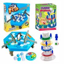 Kit Jogo Torre Maluca + Jogo Pinguim Quebra Gelo Kit Jogo Torre Maluca + Jogo Pinguim Quebra Gelo