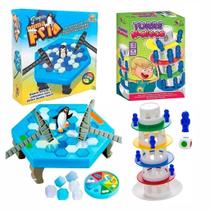 Kit Jogo Torre Maluca + Jogo Pinguim Quebra Gelo