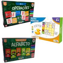Kit Jogos 4 Operações + Forma Palavras + Aprendendo Alfabeto